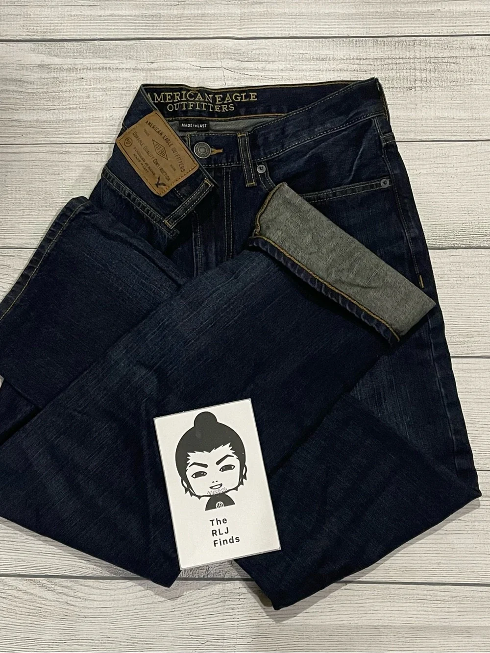 American Eagle Original Straight Jeans 31x30 Dark Wash Y2K Denim Skater